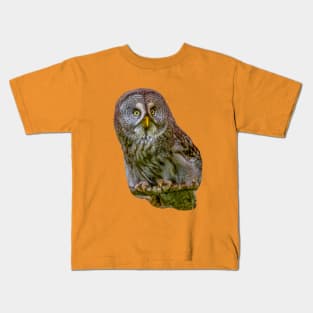 The Phantom of the North - The Great Grey Owl Kids T-Shirt